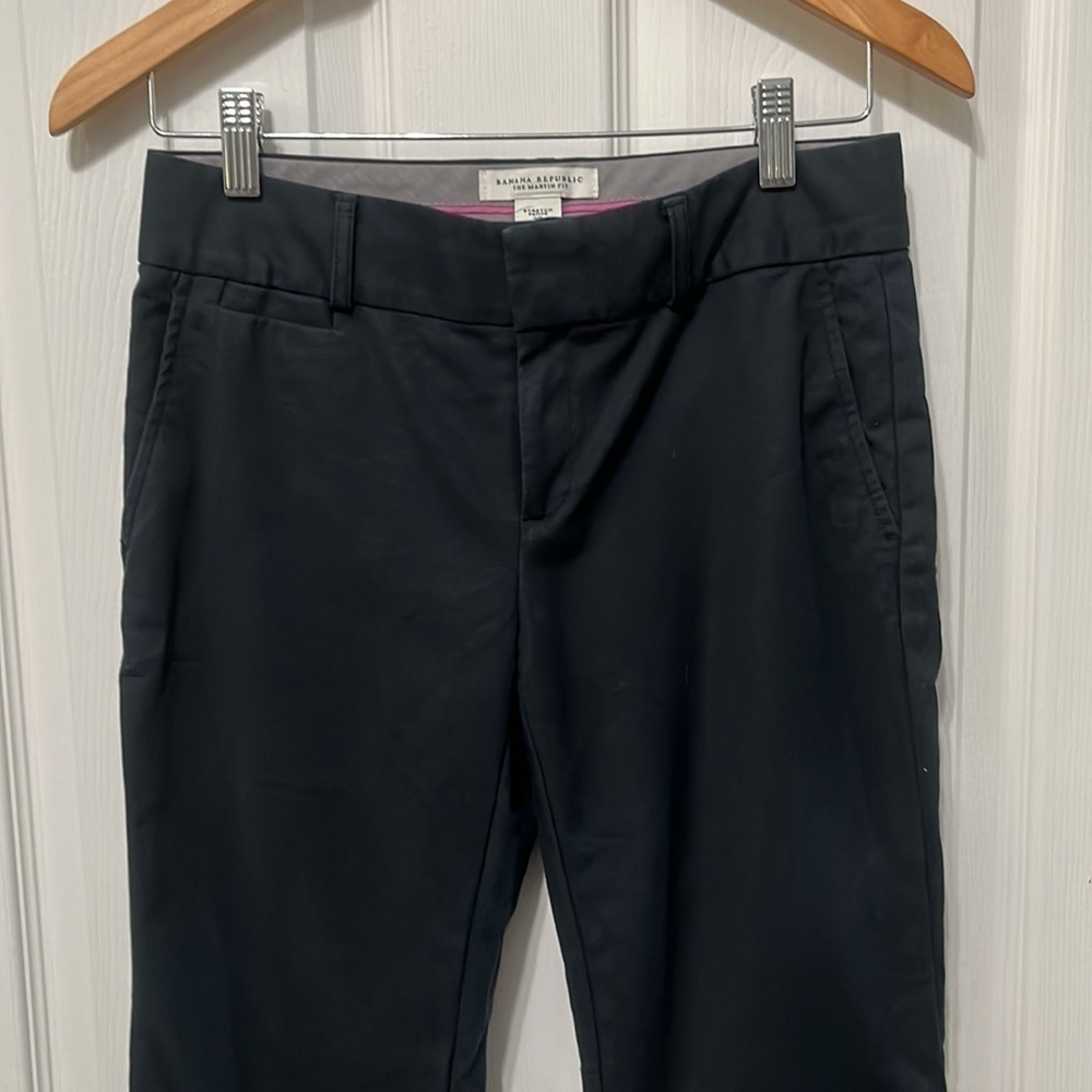 Banana Republic The Martin Fit Navy Size 2 Petite - Picture 2 of 10